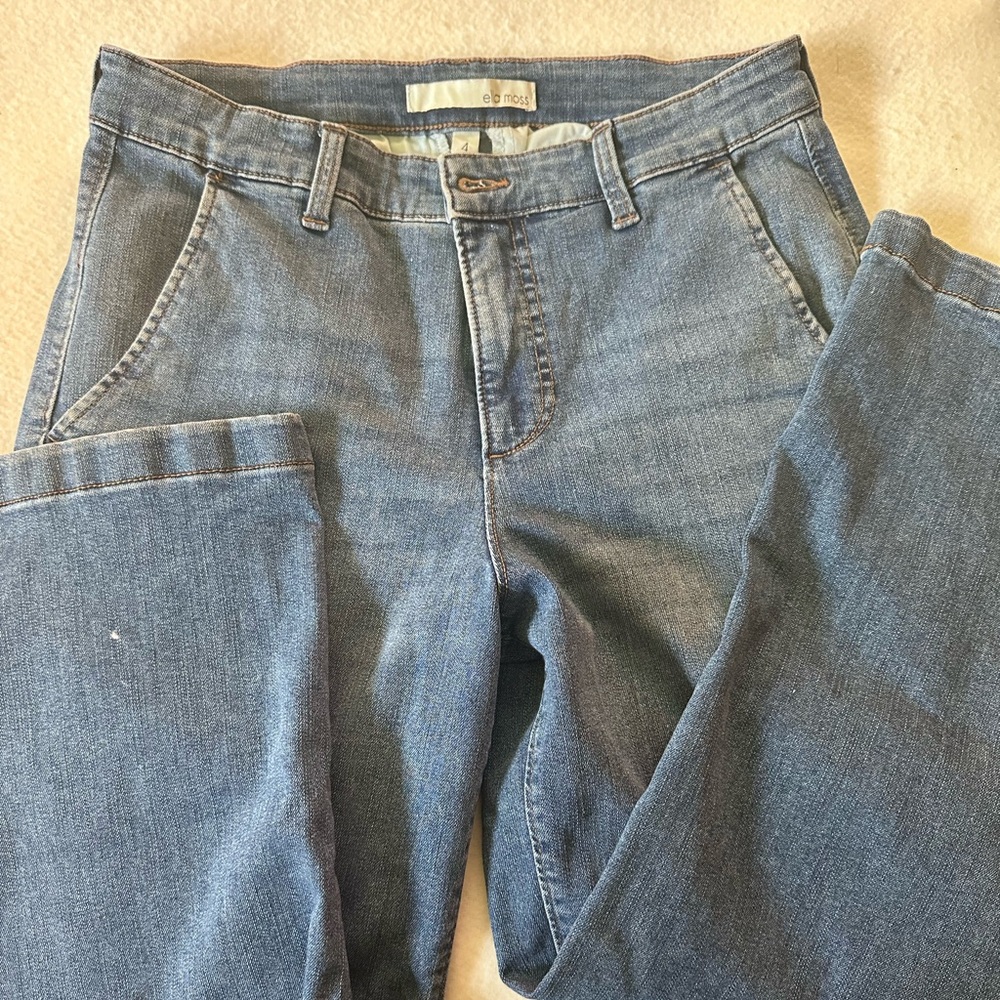 Ella Moss Classic wide-Leg Jeans in Denim Blue